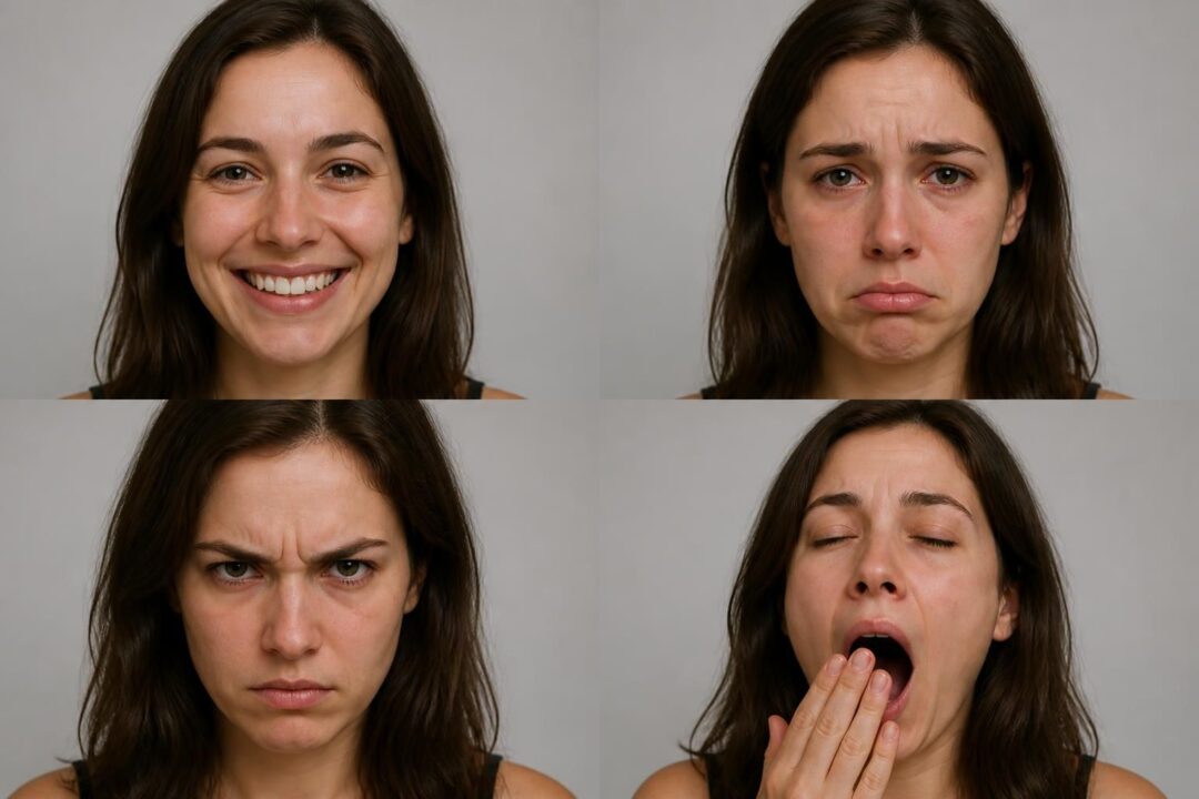 scopri faccine gratis per ogni emozione: felice, triste, arrabbiato e assonnato. perfette per esprimere i tuoi sentimenti in modo divertente e immediato!